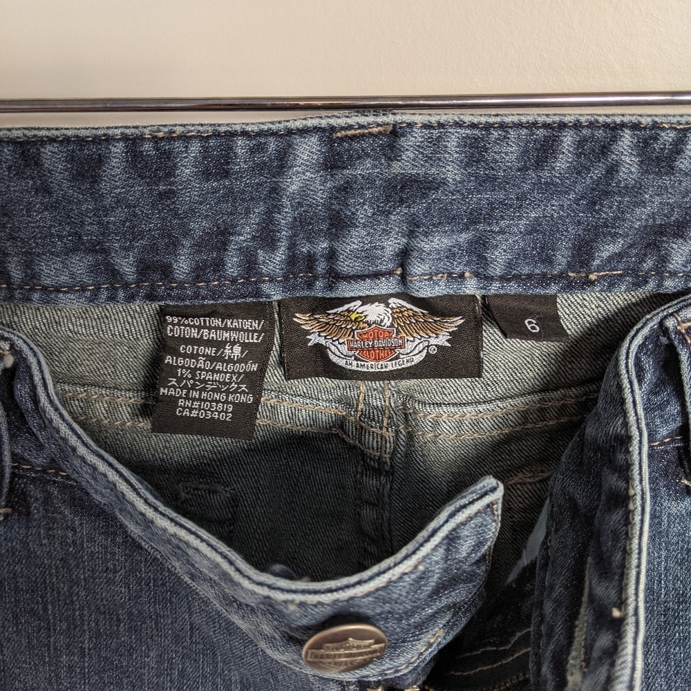 Harley Davidson Bootcut Women's Jeans, Size 6 - Picture 5 of 5